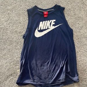 Navy blue Nike tank top